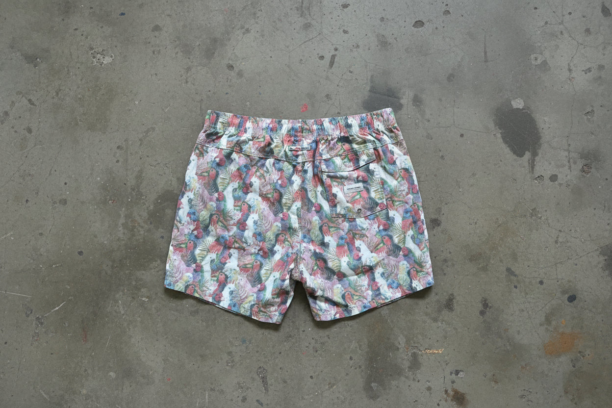 Industrie – The Cerrada Bahama Boardshorts – Bird Print (2XL)