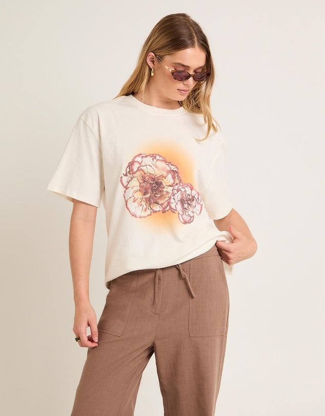 Alice In The Eve - Sunrise Flower Oversized Tee (M/L)