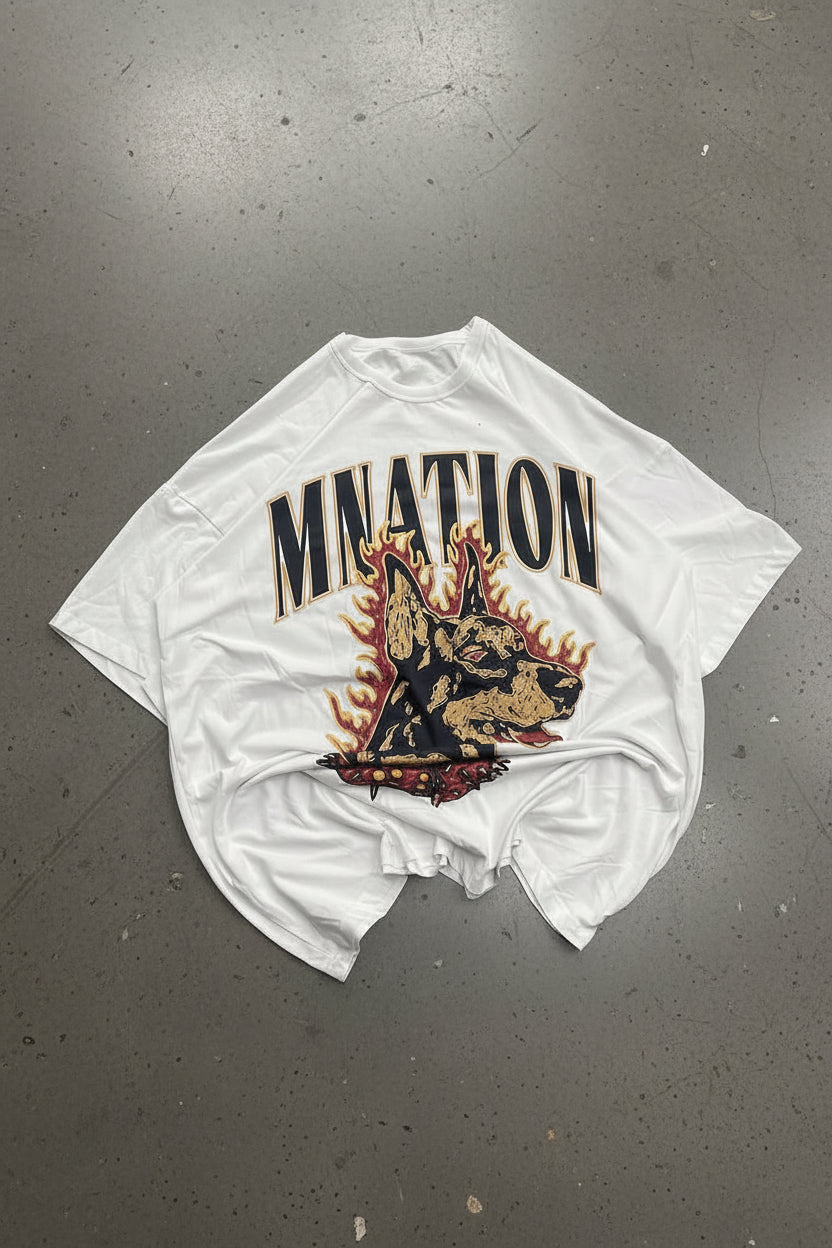 Muscle Nation - Doberman Oversized Tee (M)