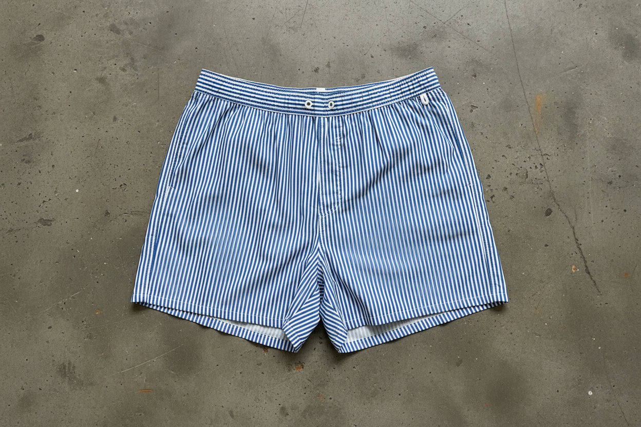 Shein - Striped Print Swim Trunks (2XL)
