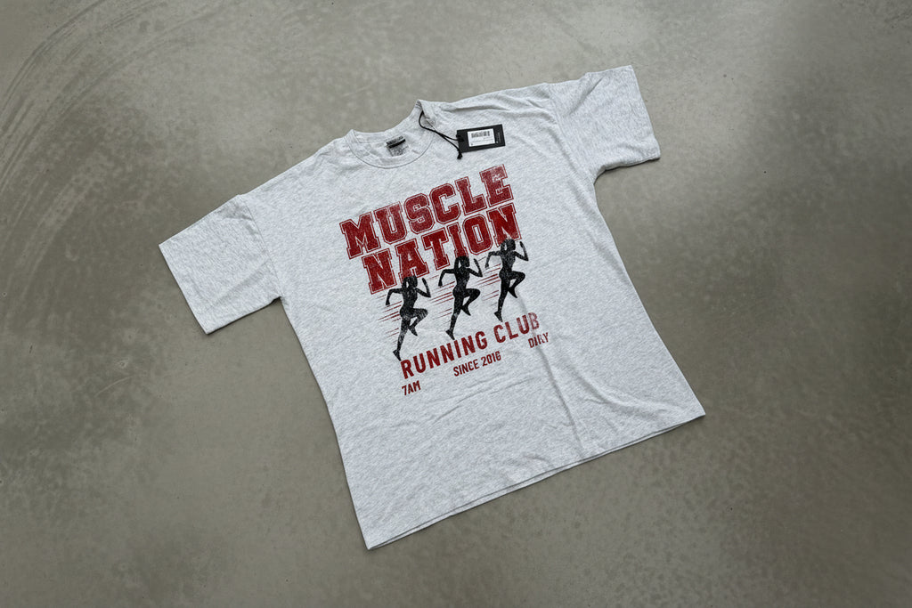 Muscle Nation - Running Club Oversized Tee