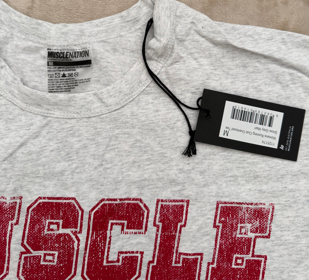 Muscle Nation - Running Club Oversized Tee