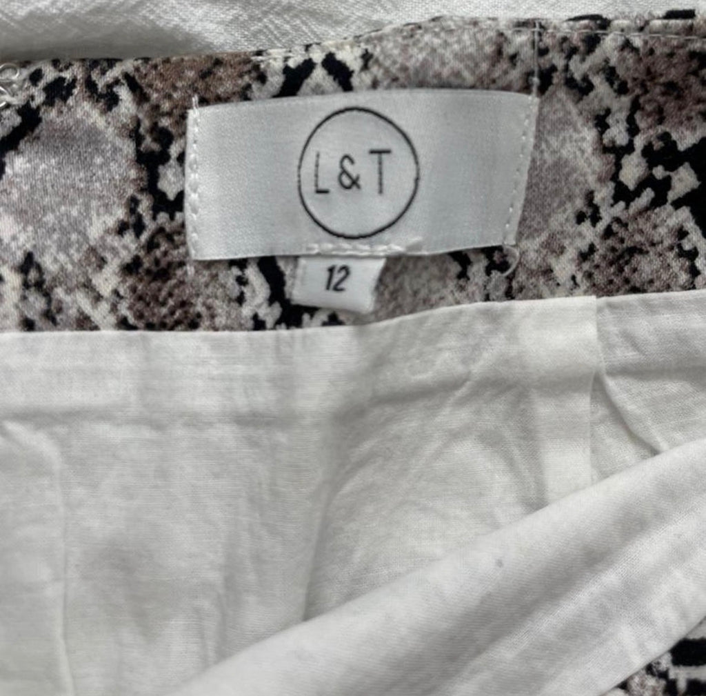 Luck & Trouble - Snake Print Mini Skirt (12)