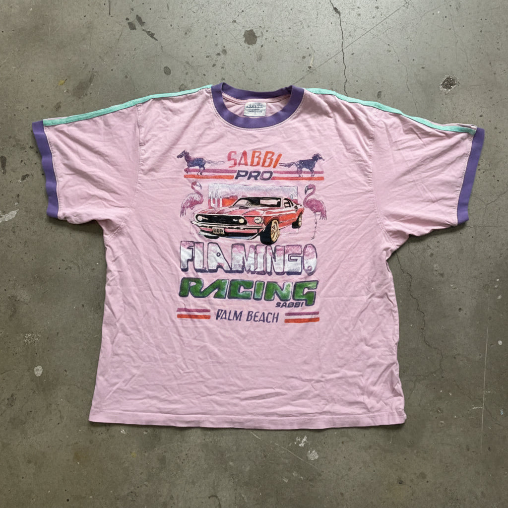 Sabbi - The Very Oversized Flamingo Racing Tee (S)