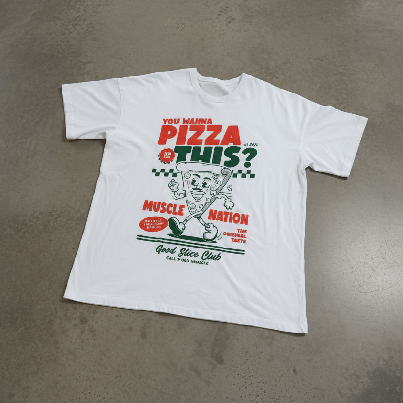 Muscle Nation - Pizza This Oversized Tee (S)