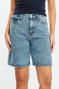 Ally Fashion - Denim Bermuda Jorts Mid Rise