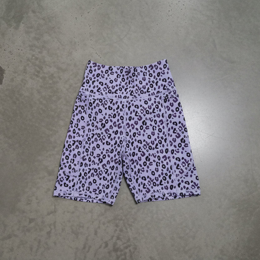 Muscle Nation - Leopard Print Bike Shorts