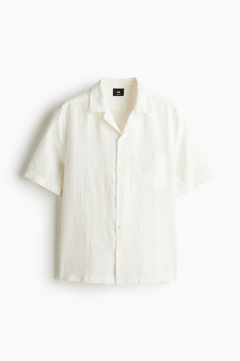 H&M - Regular Fit Linen Blend Shirt (2XL)