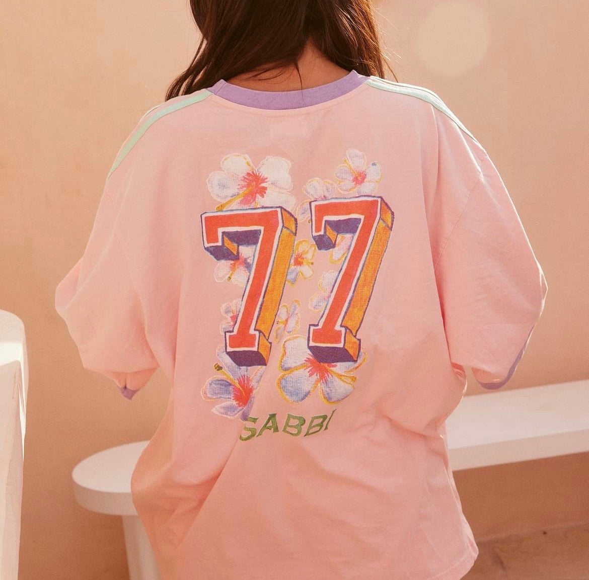 Sabbi - The Very Oversized Flamingo Racing Tee (S)