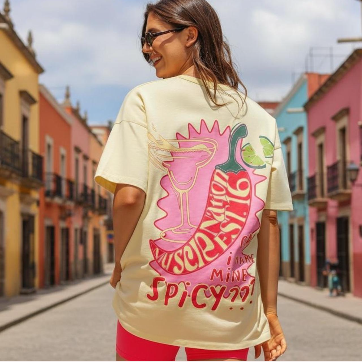 Muscle Nation - Spicy Marg Oversized Tee (2XS)