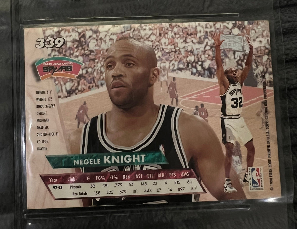 1993-94 ULTRA NEGELE KNIGHT SAN ANTONIO SPURS #339