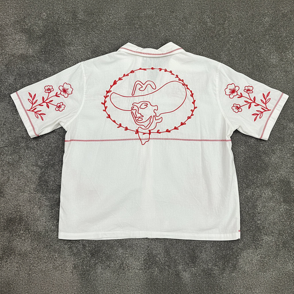 404 Frontier - Embroidered Button Up Shirt (M)