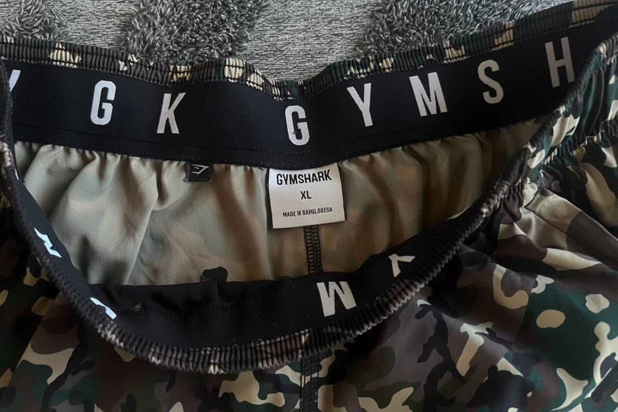 Gymshark - Camo Sports Shorts (XL)