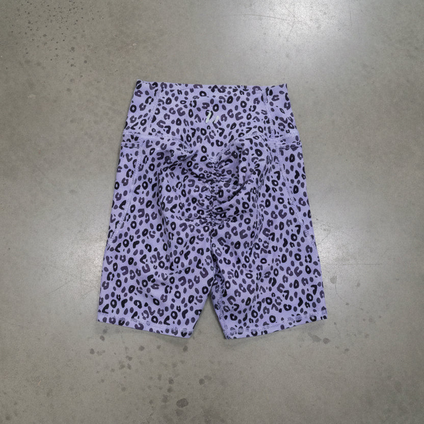 Muscle Nation - Leopard Print Bike Shorts