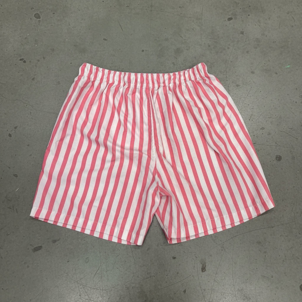 Shein - Striped Print Drawstring Swim Board Shorts (L)