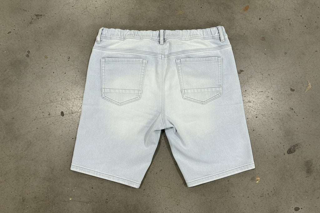 Connor - Denim Elastic Shorts (34)