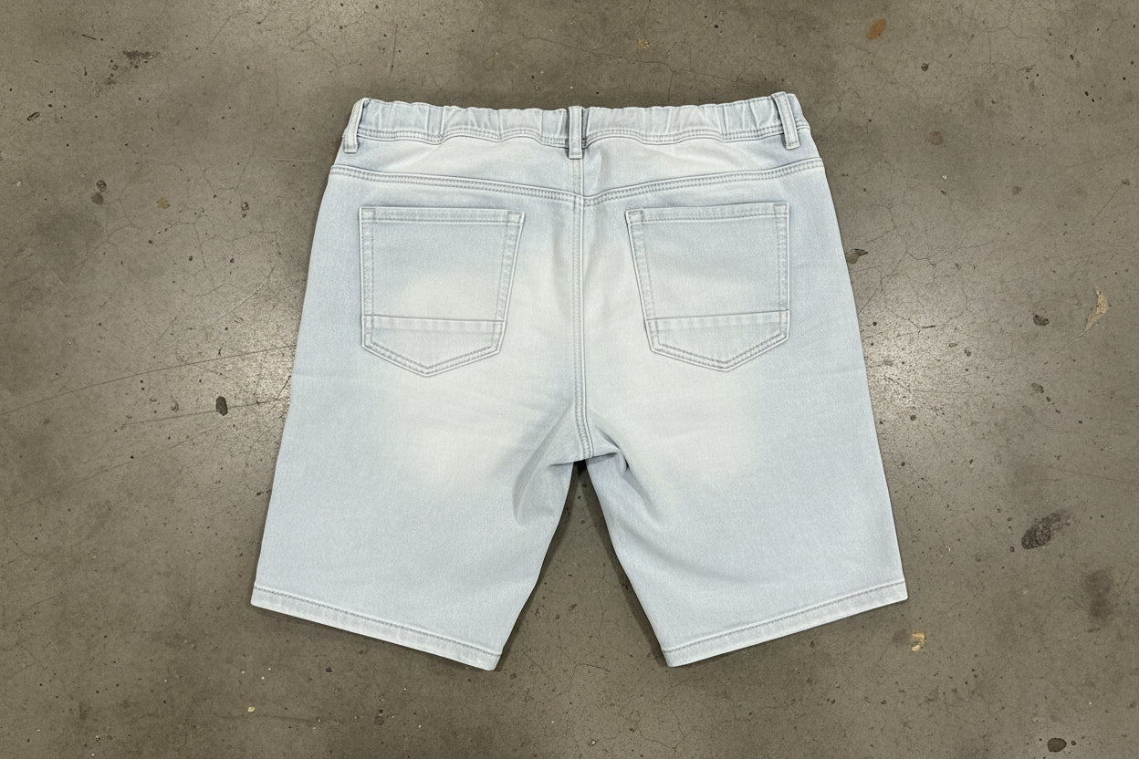 Connor - Denim Elastic Shorts (34)