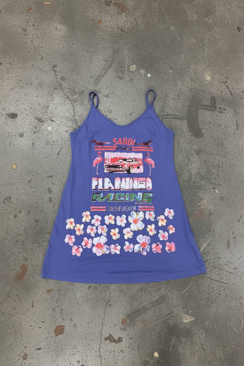 Sabbi - Flamingo Racing Mini Dress (L)