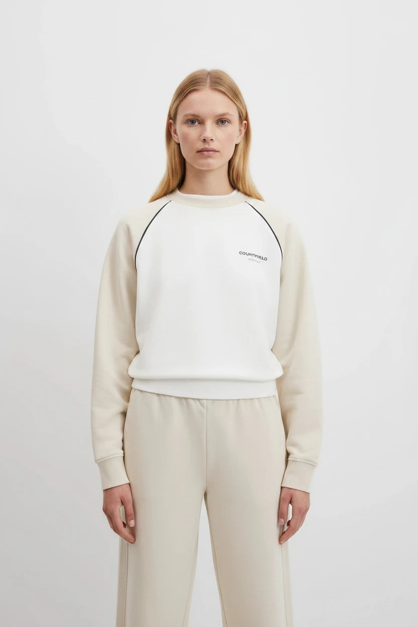 Country Road - Australian Cotton Colour Block Crew Sweat (L)