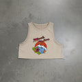 Muscle Nation - Hibiscus Wave Crop Top (M)