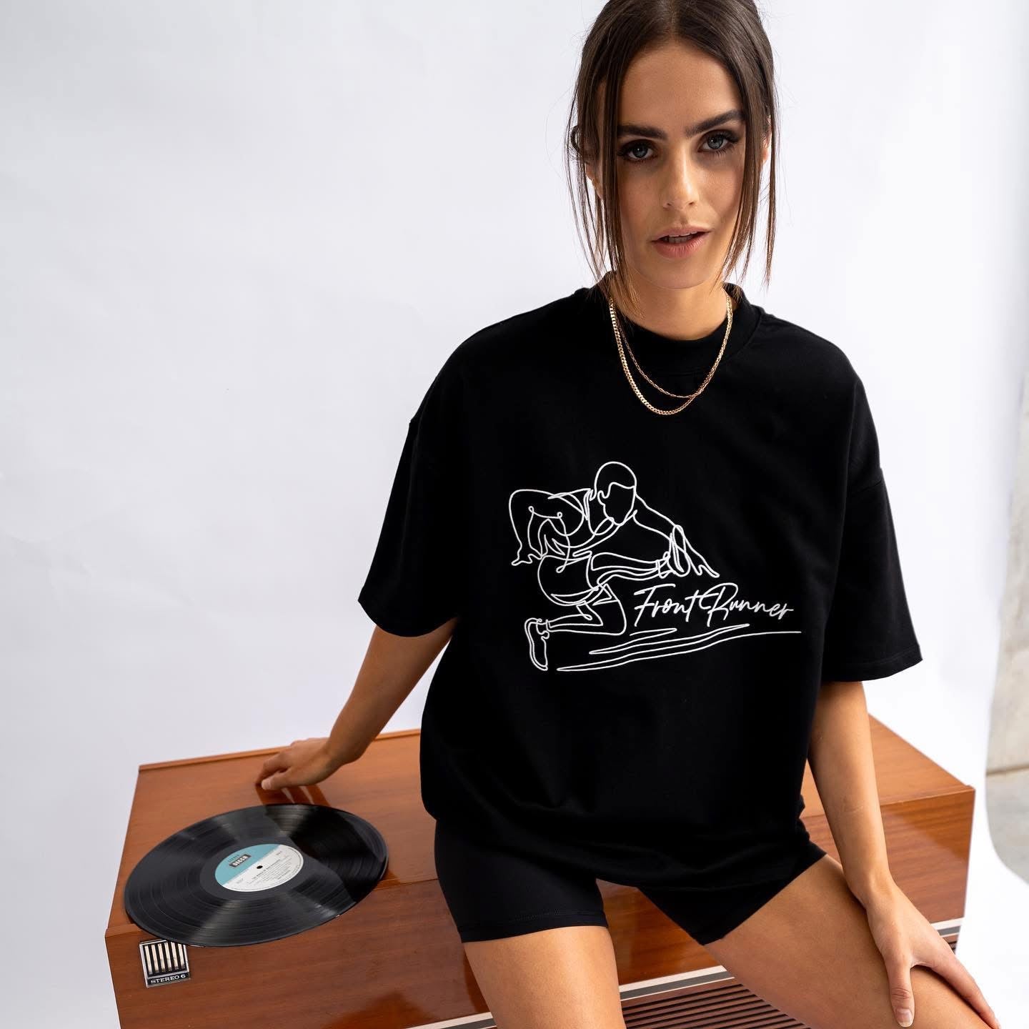 Front Runner - Line Art Hurdler Tee (XS)