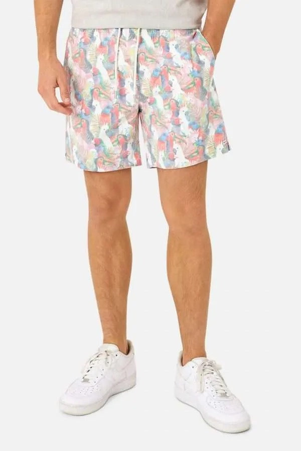 Industrie – The Cerrada Bahama Boardshorts – Bird Print (2XL)