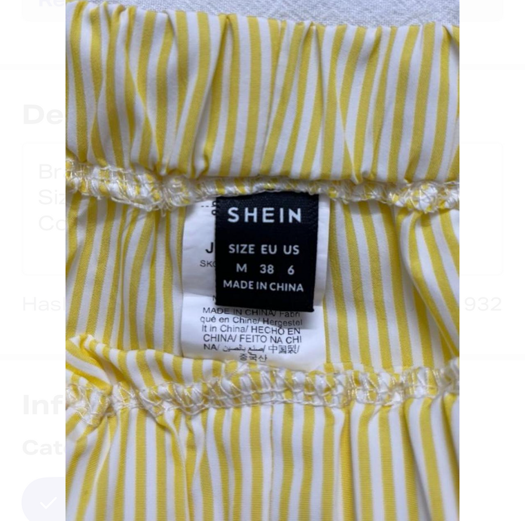 Shein - Woven Striped Shorts (M)