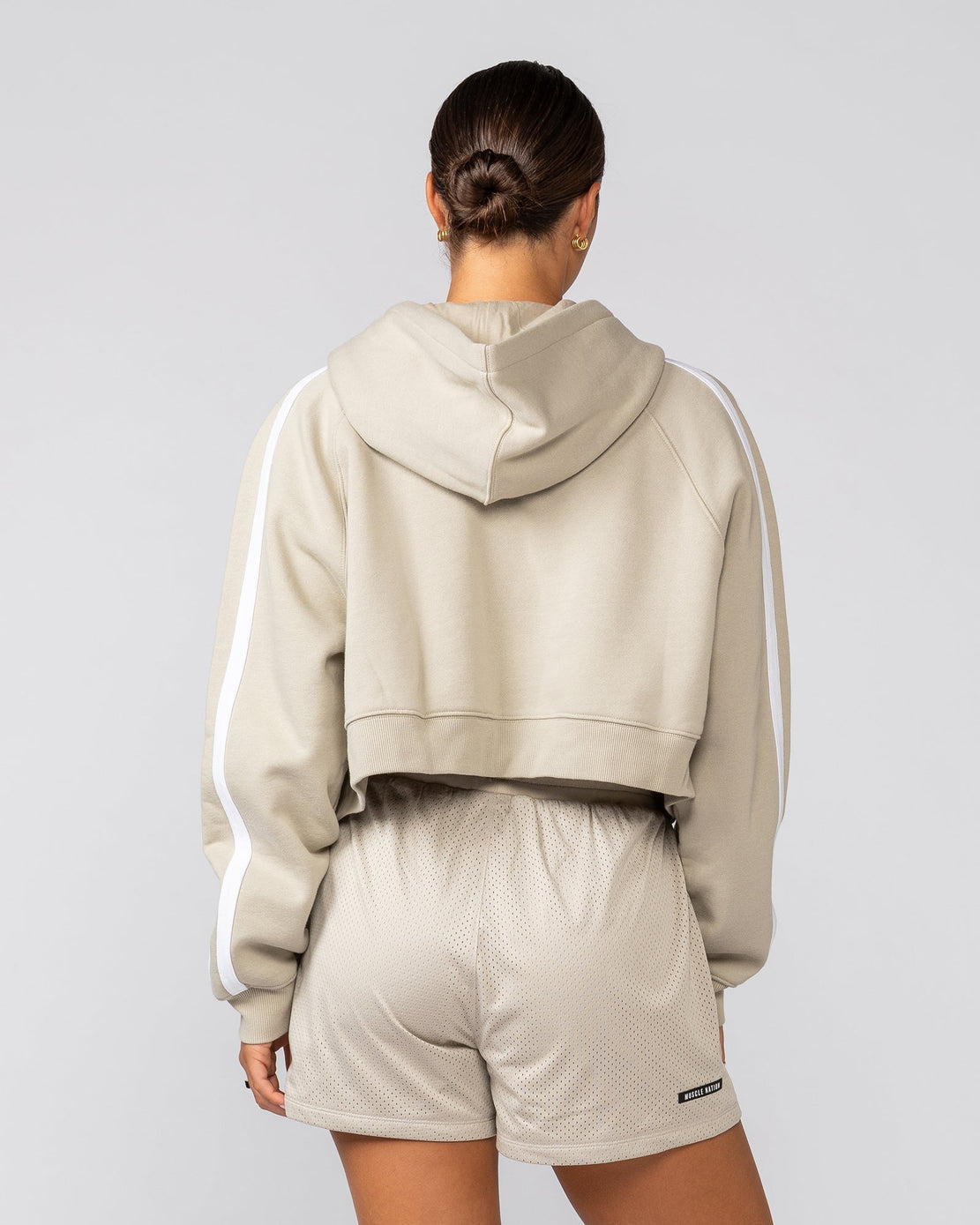 Muscle Nation - Recoup Cropped Zip Up Hoodie (M)