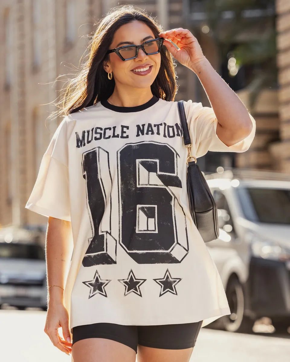 Muscle Nation - Numero Oversized Tee (S)