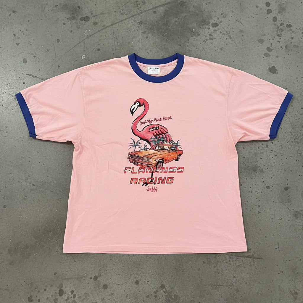Sabbi - The Very Oversized Flamingo Racing Tee (M)