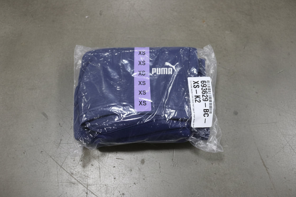 Puma - ESS Small No. 1 Logo 5'' High-Waist Shorts (XS)