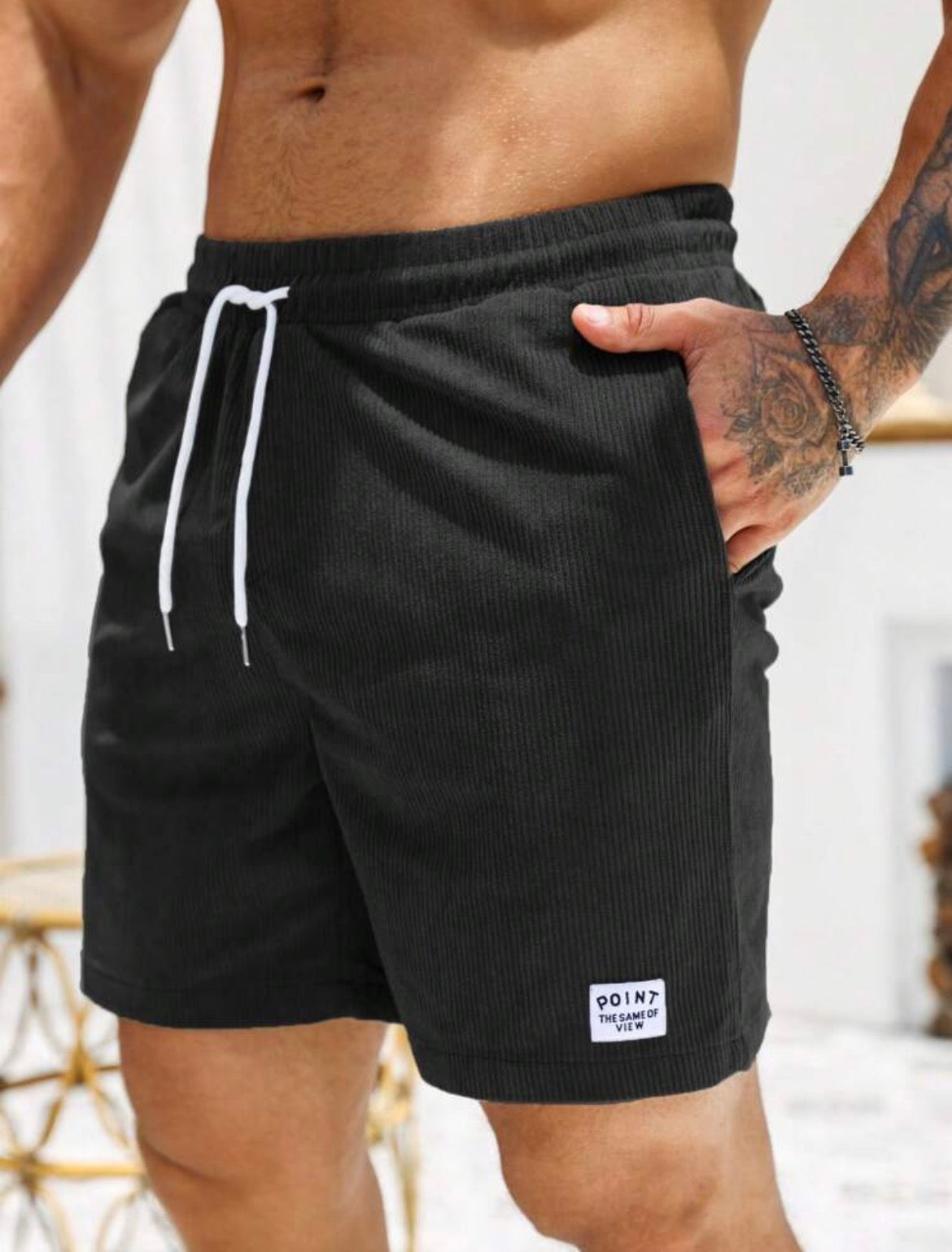 Shein - Loose Fit Corduroy Shorts (L)