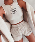 White Fox - Golden Girl Top & Endless Summer Shorts Set (XS)