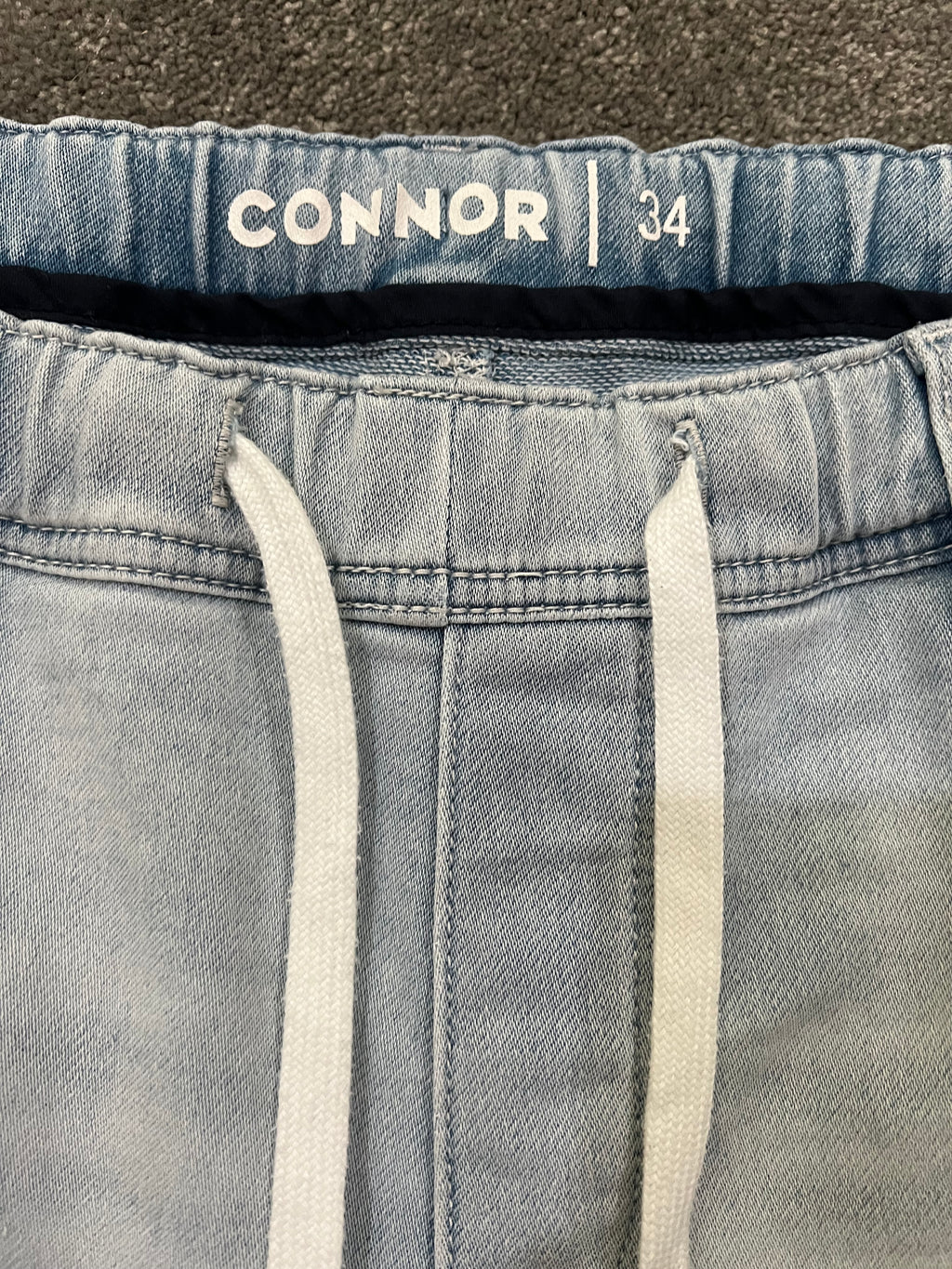 Connor - Denim Elastic Shorts (34)