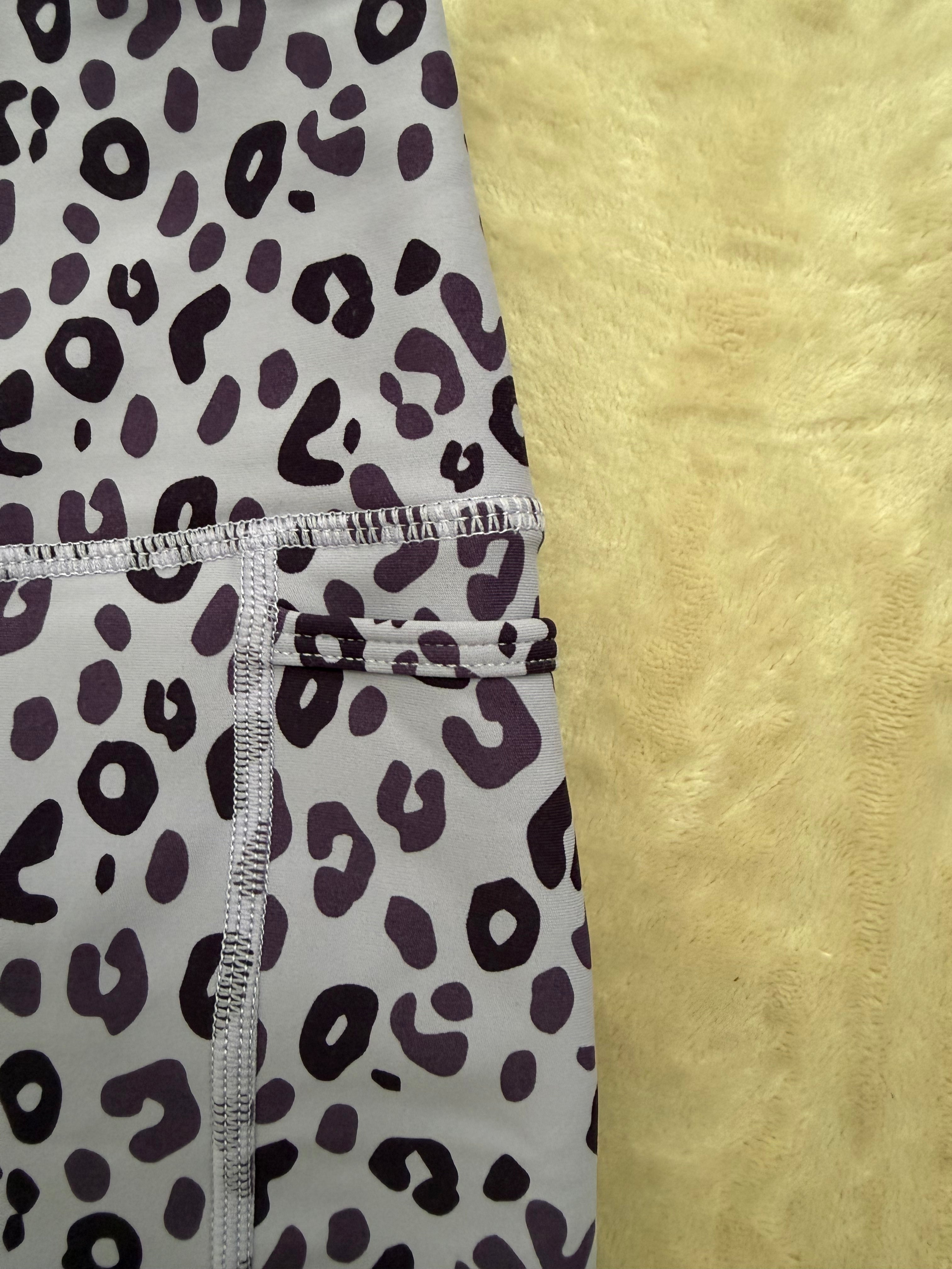 Muscle Nation - Leopard Print Bike Shorts