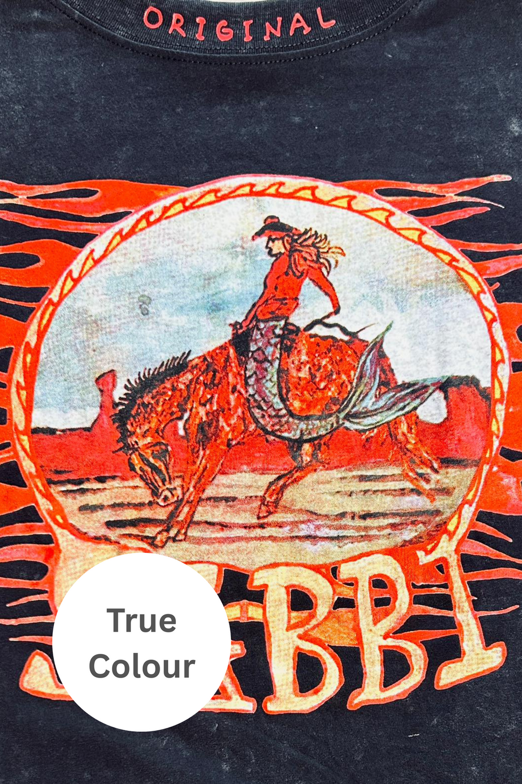 Sabbi - The Very Oversized Flaming Cowboy Tee (XS)