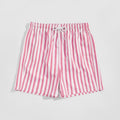 Shein - Striped Print Drawstring Swim Board Shorts (L)