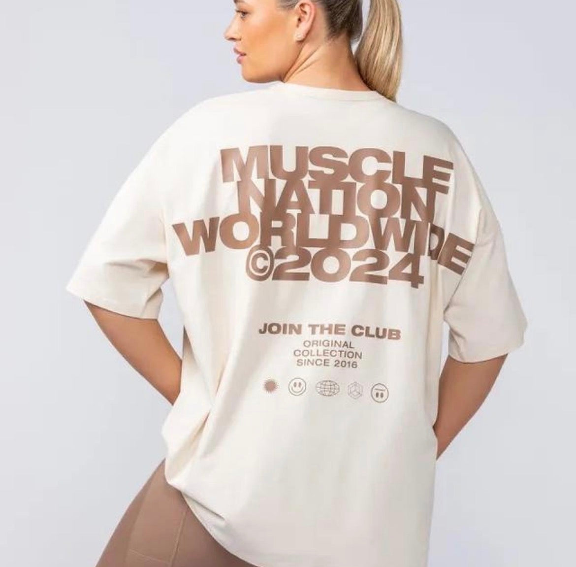 Muscle Nation - Worldwide Oversized Tee (M)