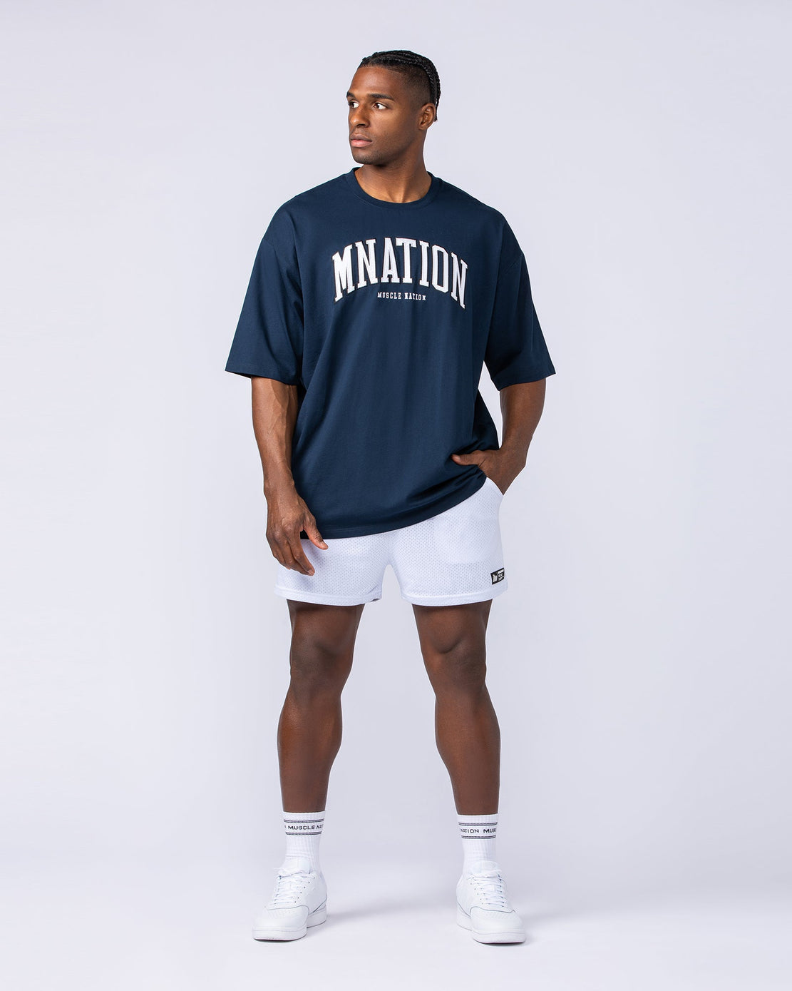 Muscle Nation - MN Varsity Oversized Tee (XL)