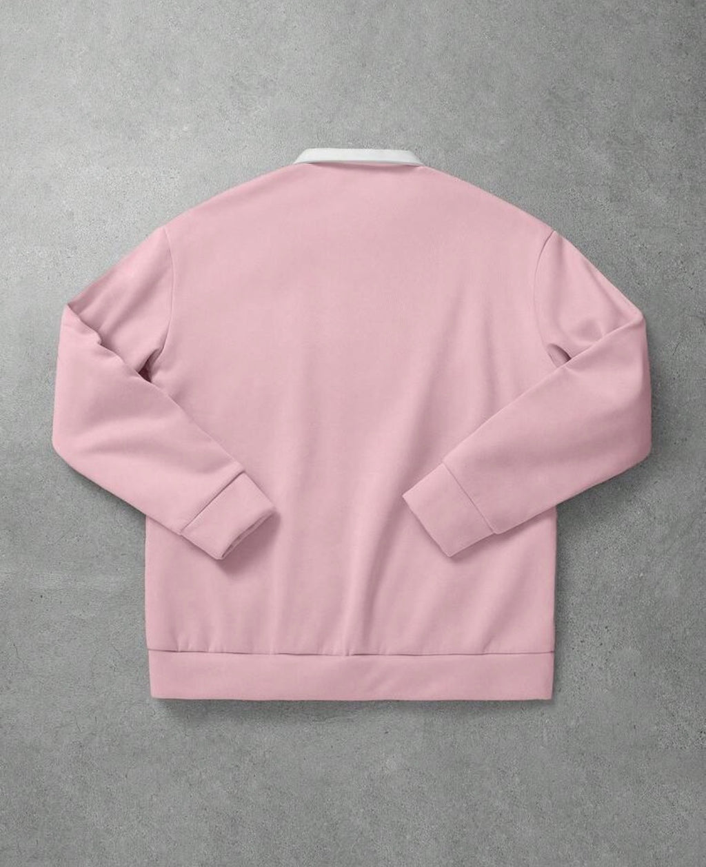 Manfinity - Homme Loose Fit Polo Collar Long Sleeve Sweatshirt (2XL)