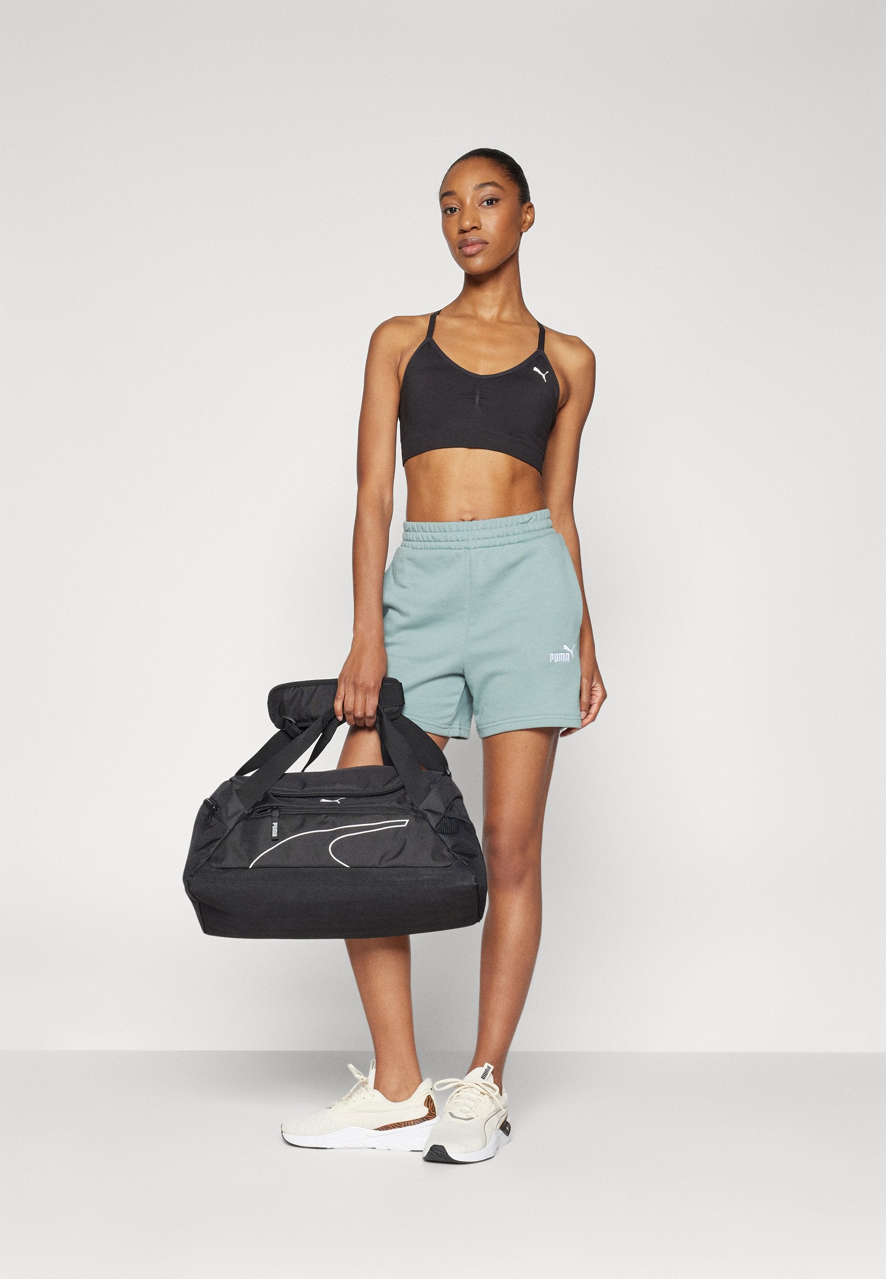 Puma - Small Logo 5” High Waist Shorts (S)