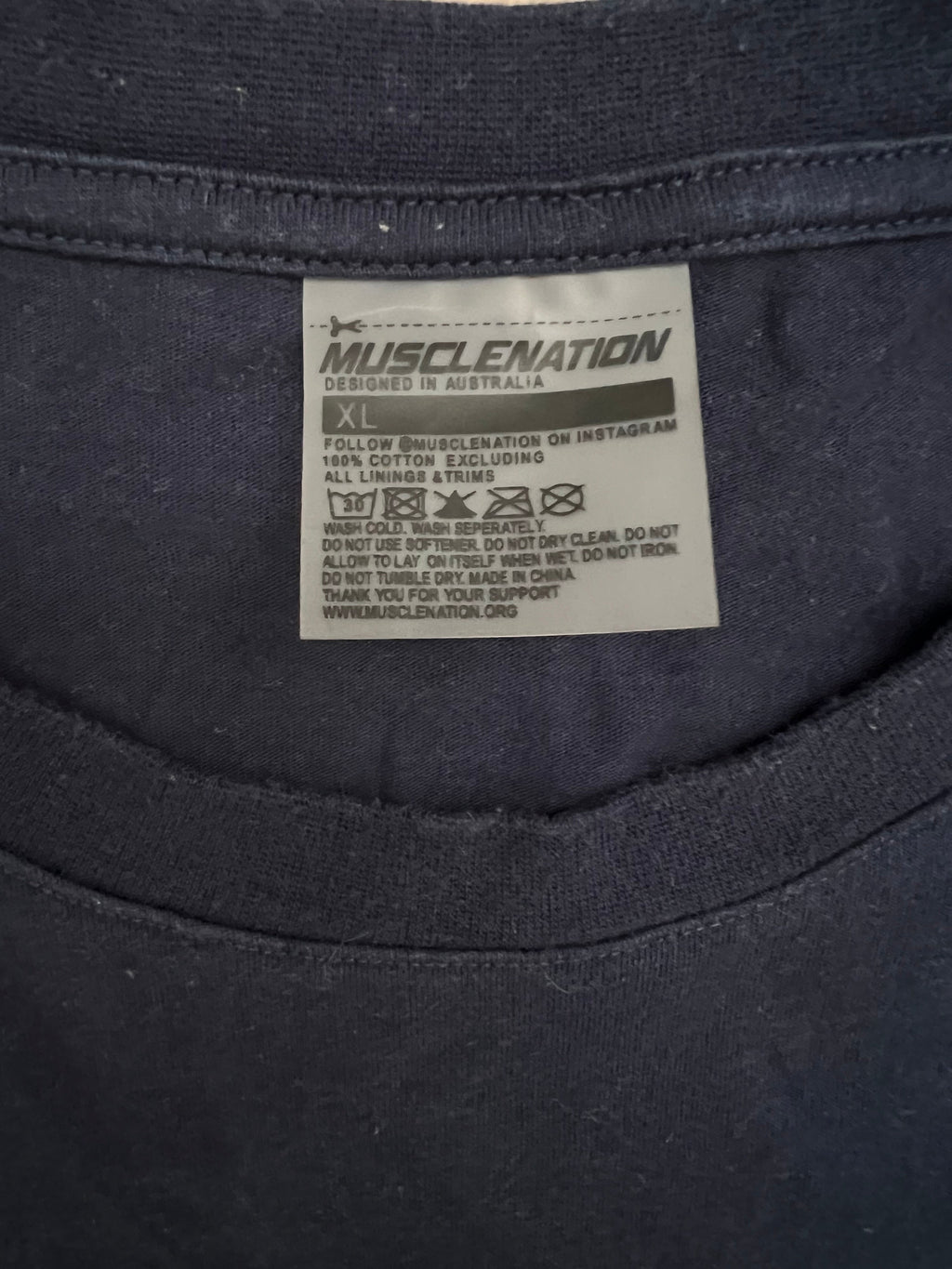 Muscle Nation - MN Varsity Oversized Tee (XL)