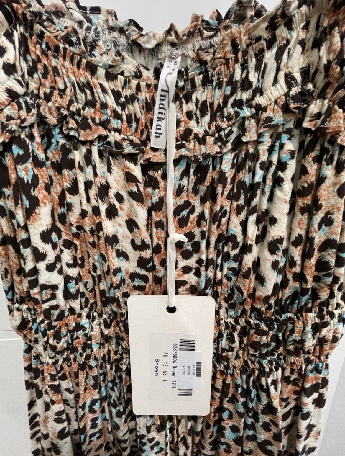 Indikah by Angel Biba - Leopard Print Mini Dress (12)