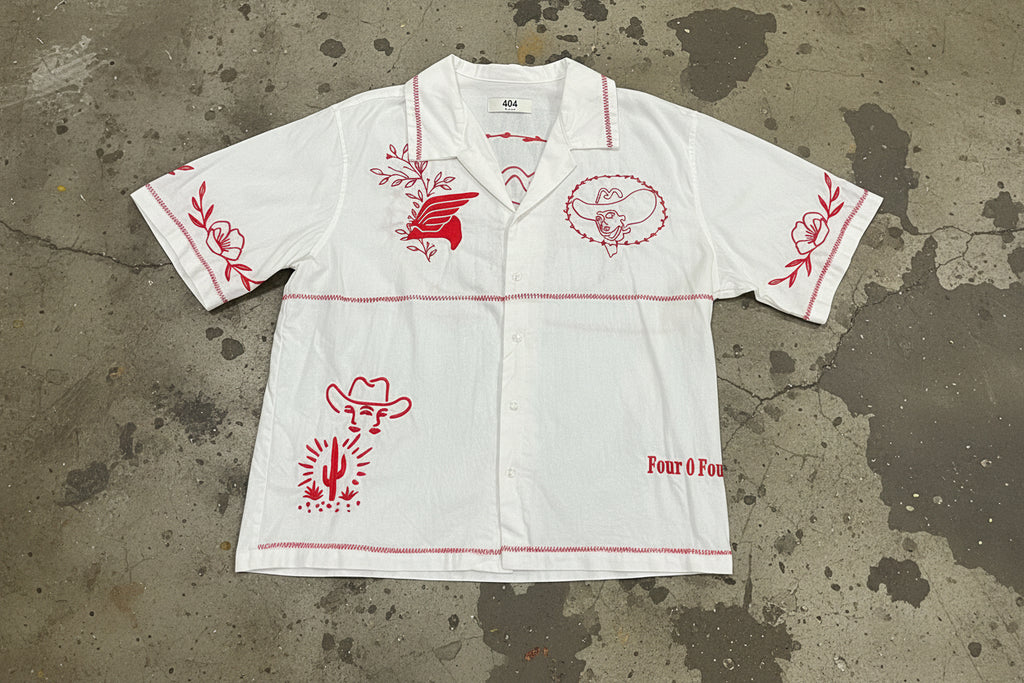 404 Frontier - Embroidered Button Up Shirt (M)