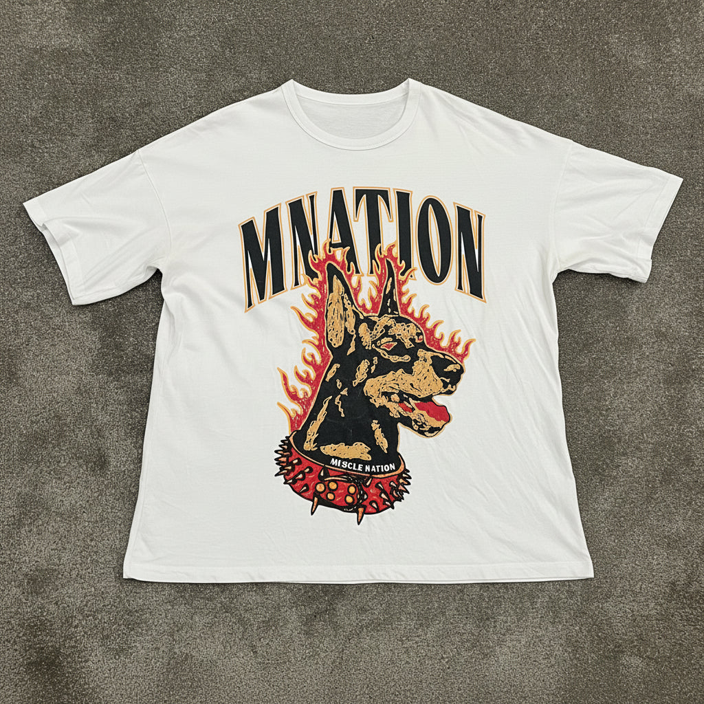 Muscle Nation - Doberman Oversized Tee (M)