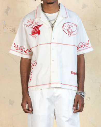 404 Frontier - Embroidered Button Up Shirt (M)