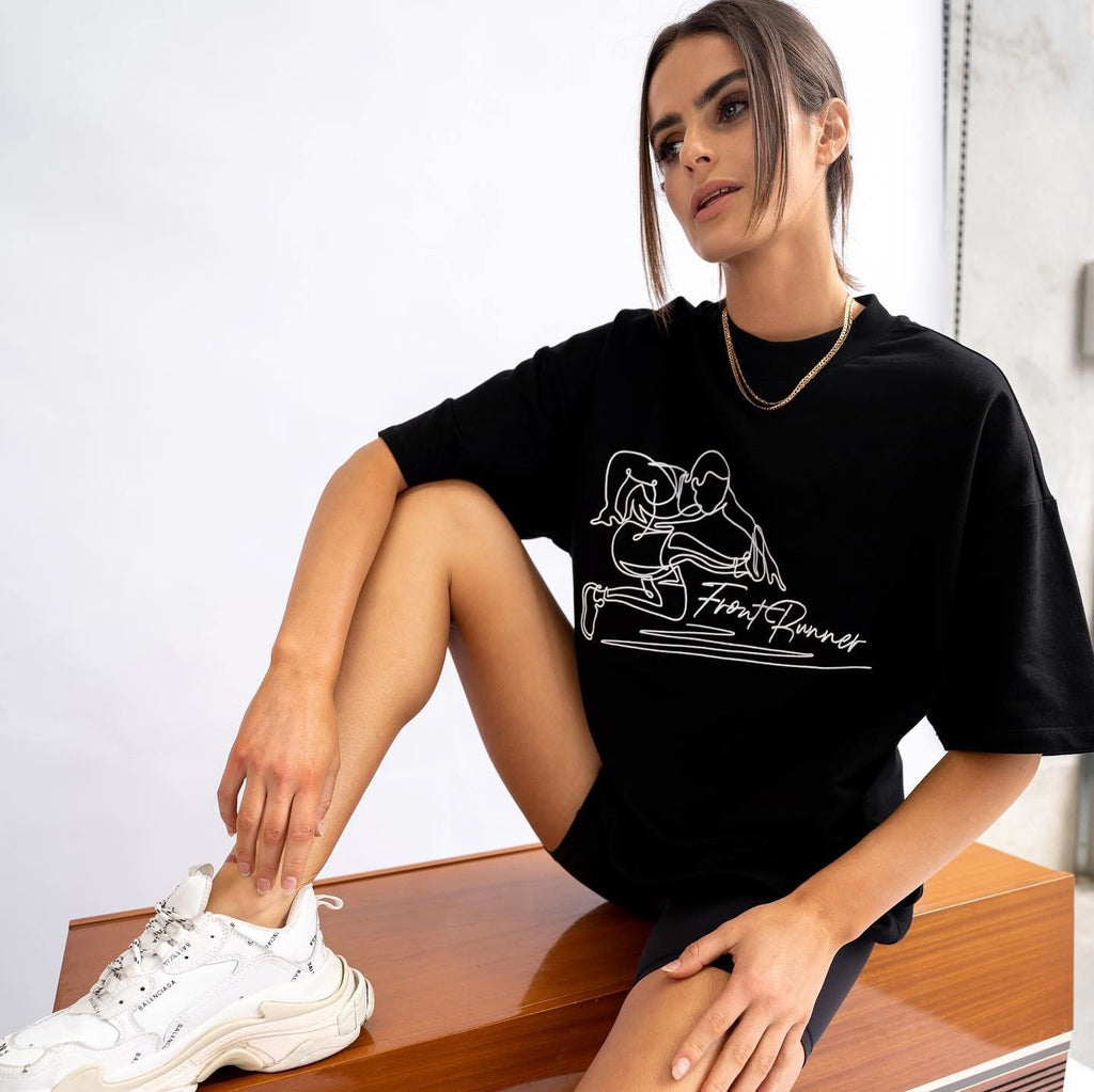 Front Runner - Line Art Hurdler Tee (XS)