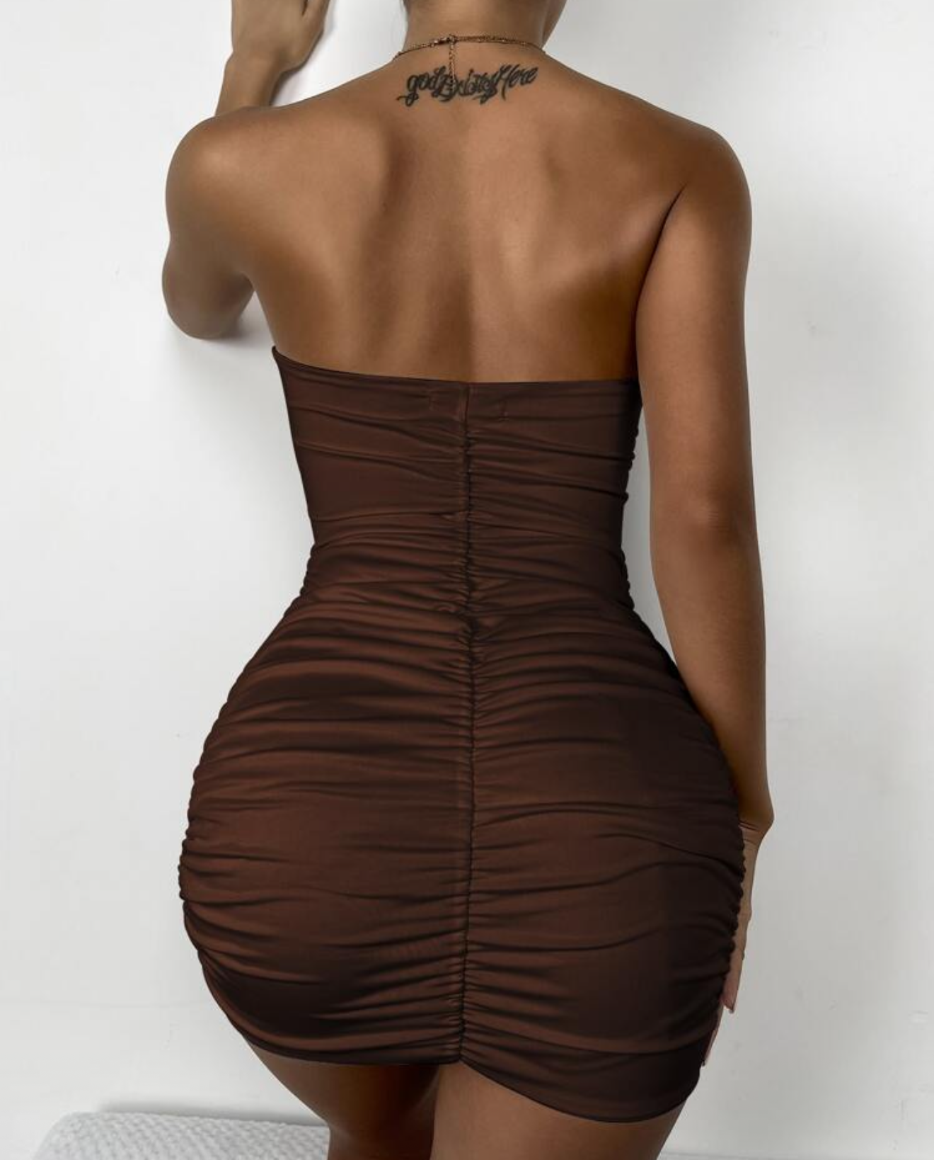 Shein - Scrunch Butt Tube  Bodycon Dress (S)